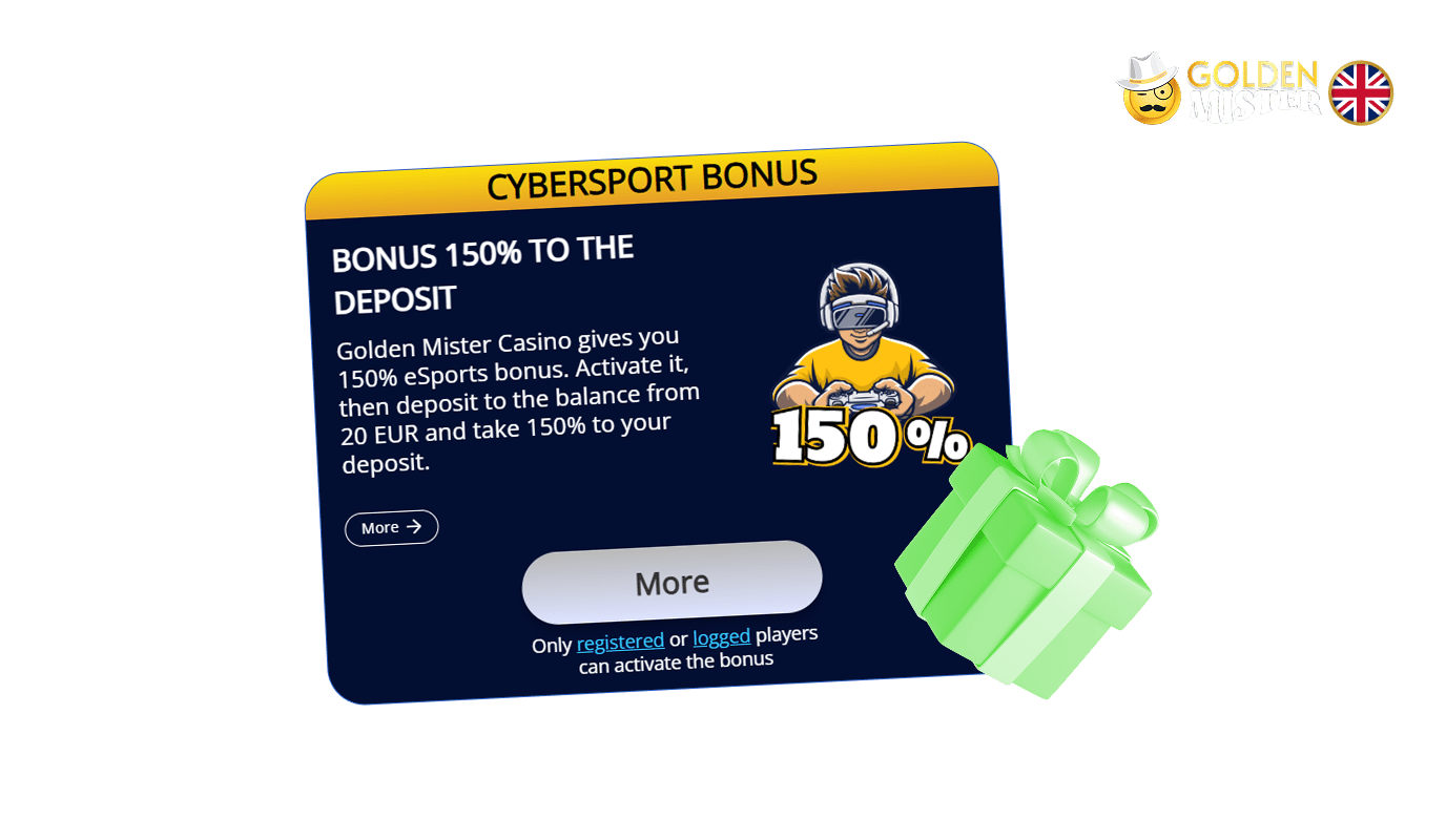 Golden Mister UK Casino offers great rewards for betting on esports