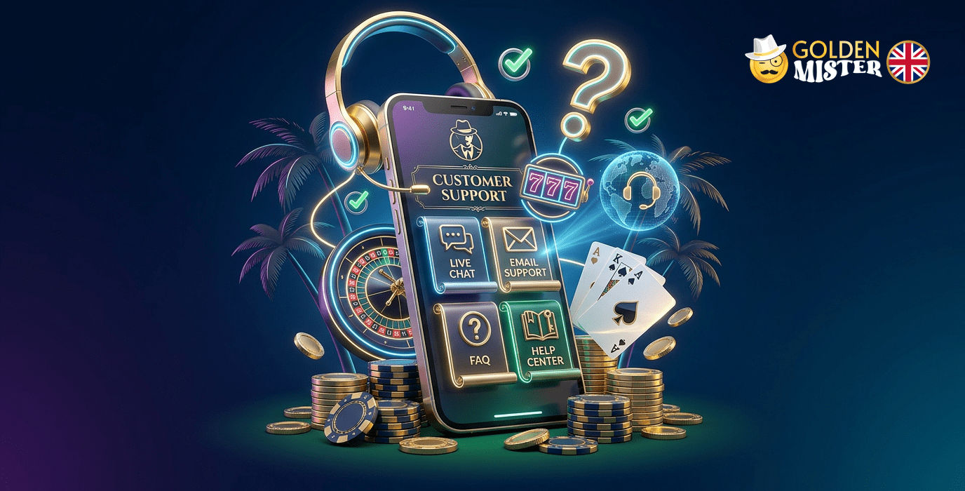At Golden Mister UK casino, the fastest and best help for players